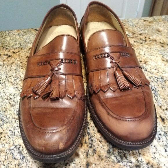 Johnston & Murphy Signature Series Men\'s Kiltie Tassel Loafers, size 12 M, 4578 main image 6